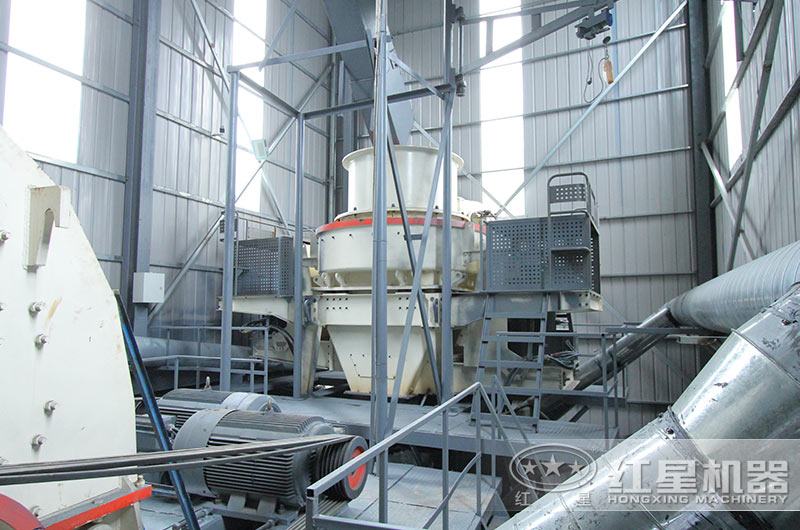 HVI沖擊式制砂整形機(jī)工作現(xiàn)場