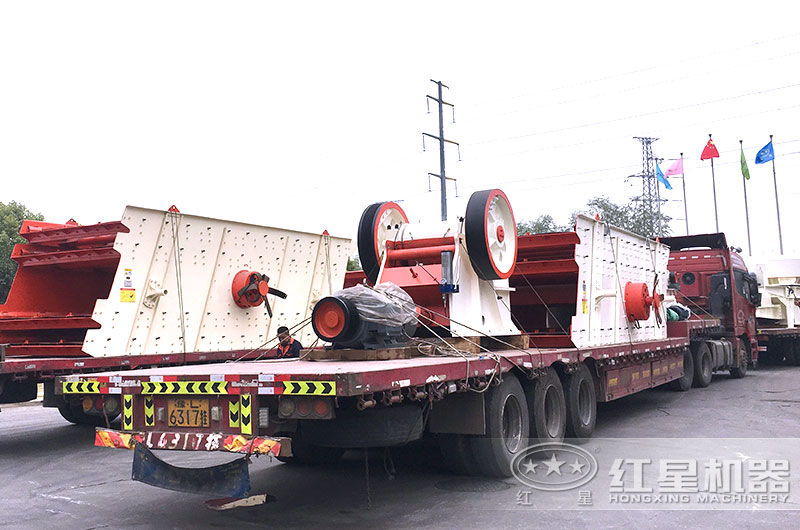 時產500噸破碎機全套設備發(fā)貨