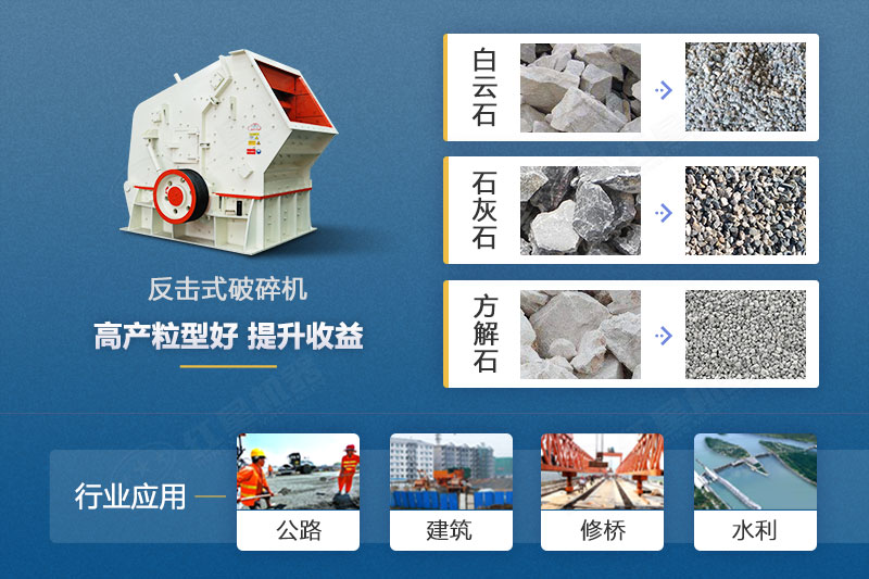 反擊式破碎機(jī)應(yīng)用領(lǐng)域