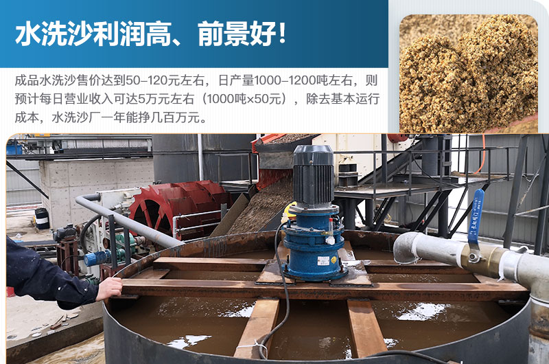 水洗砂的原料是什么？水洗沙一年能掙多少錢？