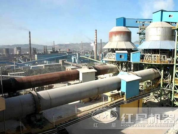 紅土鎳礦回轉窯工作現(xiàn)場