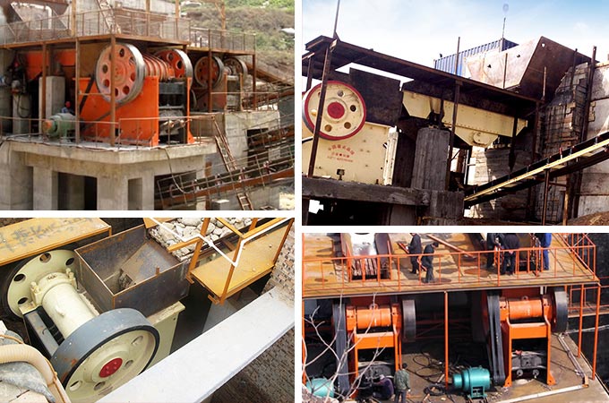 顎式破碎機(jī)作業(yè)客戶現(xiàn)場(chǎng)