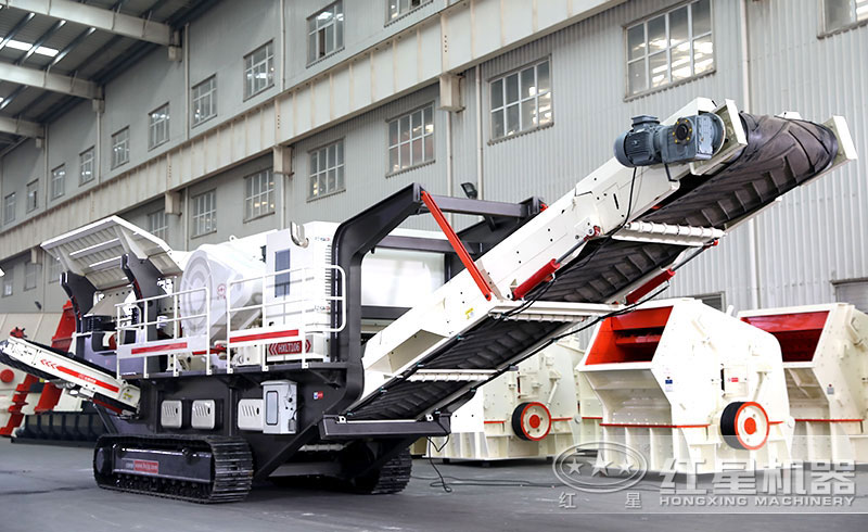 履帶式移動(dòng)破碎石頭機(jī)價(jià)格是多少，如何配置生產(chǎn)線