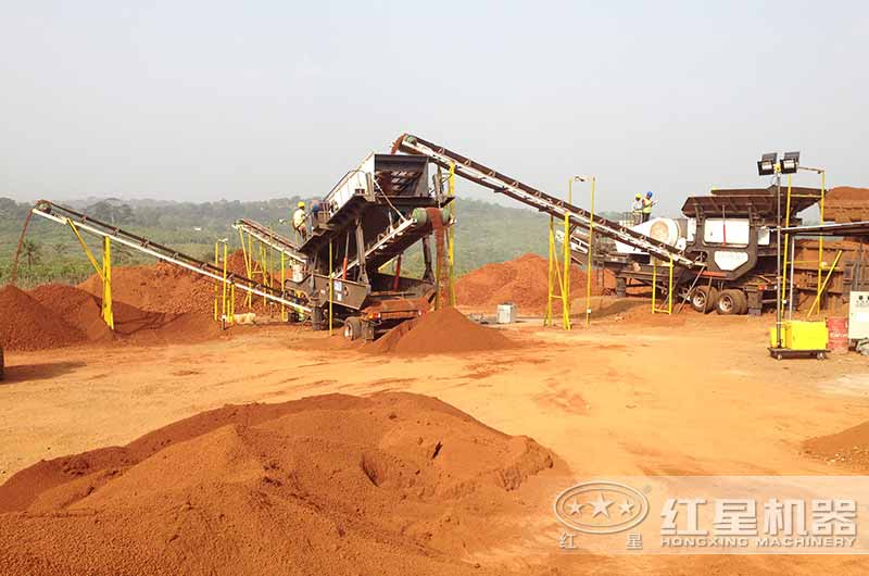 移動式制砂機生產(chǎn)現(xiàn)場圖片