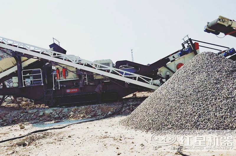 高質量打石子生產(chǎn)線作業(yè)現(xiàn)場