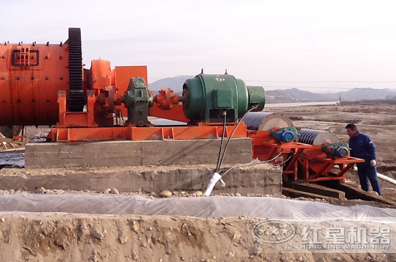 河沙磁選機作業(yè)現場