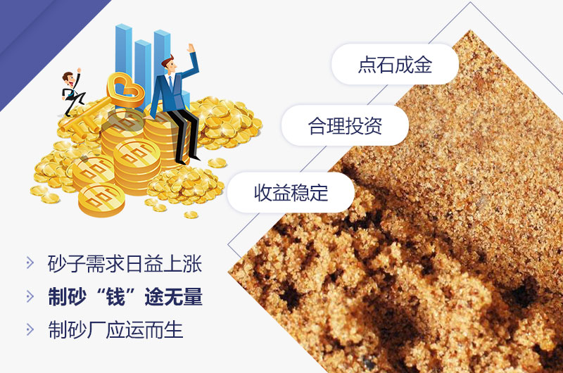 石頭制砂低投資，高收益