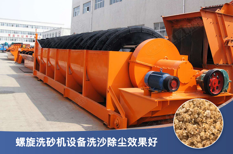 螺旋洗砂機設(shè)備每小時產(chǎn)量多少，型號有哪些？